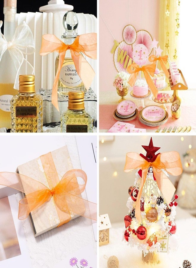 إمبرينت شريط أورجانزا أحمر كرزي مطبوع عليه طبعة، عرض 1 بوصة، طول 35 مترًا - Image 3